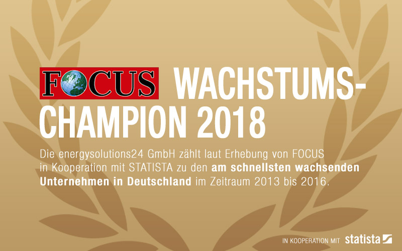 ES24 als FOCUS Wachstumschampion 2018 ausgezeichnet!